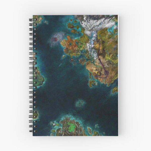 Item preview, Tyria Map designed and sold by DeviantMerch.
