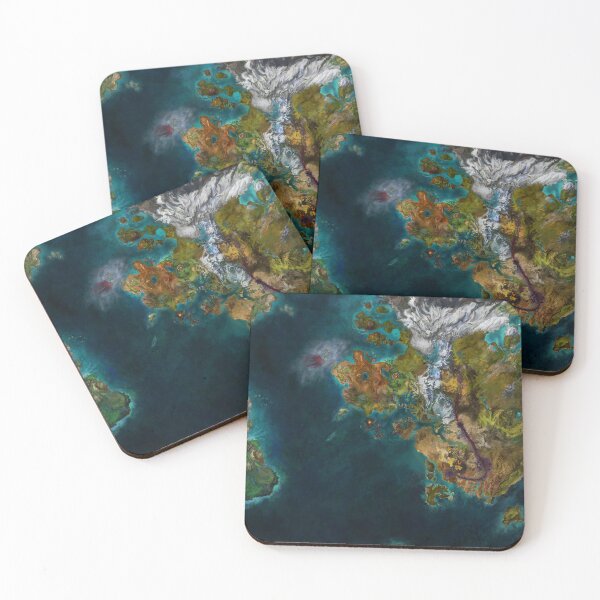 Item preview, Tyria Map designed and sold by DeviantMerch.