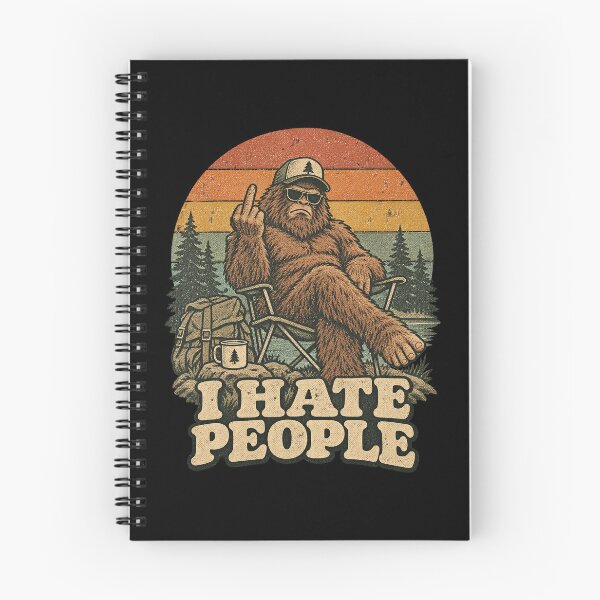 Item preview, I Hate People Bigfoot Sasquatch Camping Chair Sunset Pin designed and sold by adiencarteras.