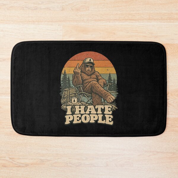 Item preview, I Hate People Bigfoot Sasquatch Camping Chair Sunset Pin designed and sold by adiencarteras.