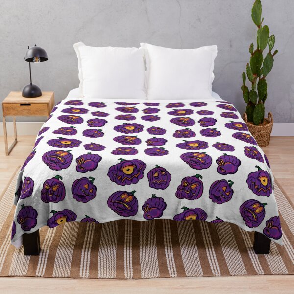 Item preview, Halloween Jack-O-Lanterns Purple designed and sold by eShirtLabs.