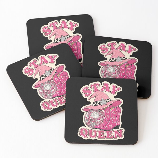 Item preview, Retro Pink Witch Hat Boots Stay Queen Halloween designed and sold by Design Vibras.