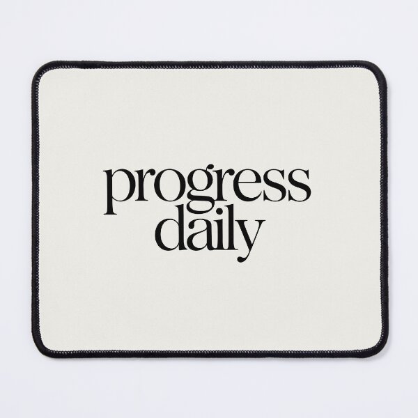 Item preview, Progress Daily – Minimalist Fitness Motivation Quote designed and sold by Jollys-ArtShop.