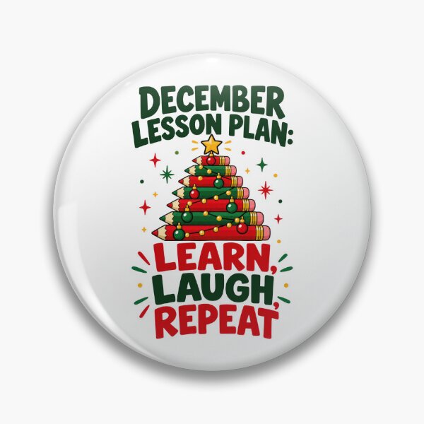 Item preview, December Teacher Lesson Plan Humor designed and sold by Katalice Design.