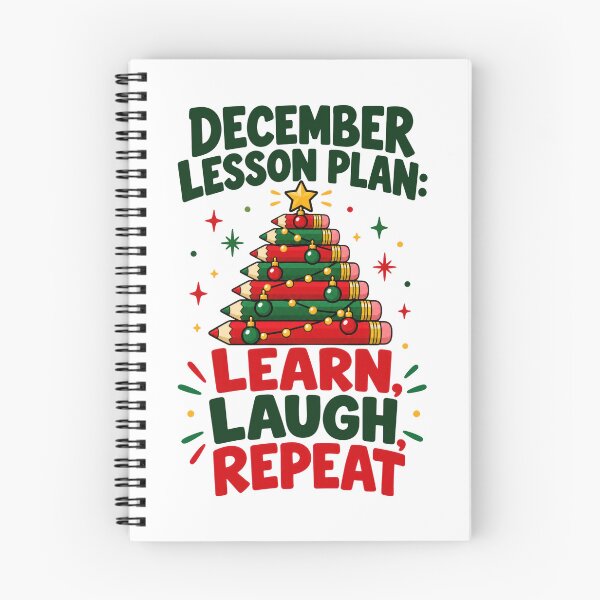 Item preview, December Teacher Lesson Plan Humor designed and sold by Katalice Design.