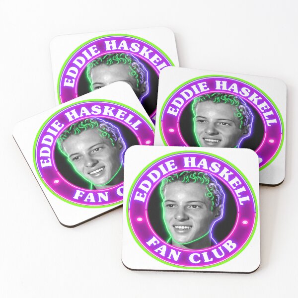 Item preview, Eddie Haskell Neon Fan Club Retro Portrait designed and sold by ExploreAura Studio.