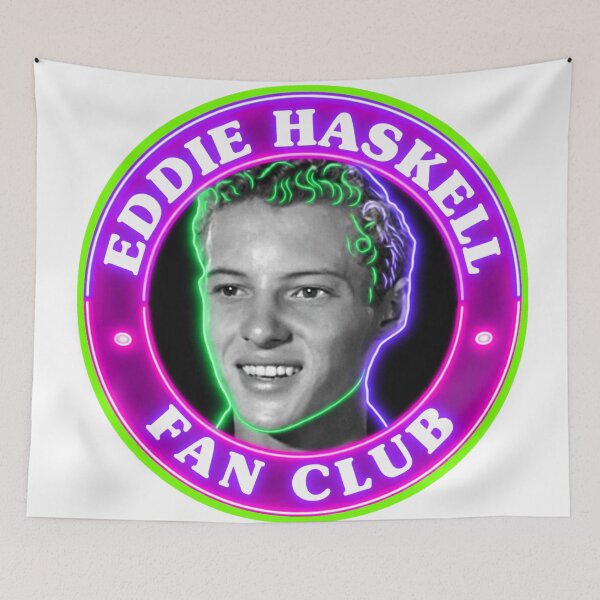 Item preview, Eddie Haskell Neon Fan Club Retro Portrait designed and sold by ExploreAura Studio.