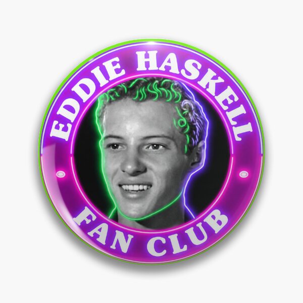 Item preview, Eddie Haskell Neon Fan Club Retro Portrait designed and sold by ExploreAura Studio.