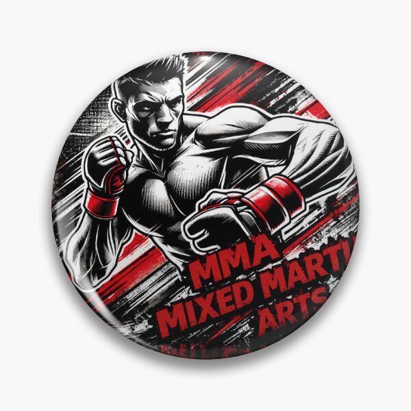 Item preview, MMA Mixed Martial Arts Fighter Combat Sports Black and Red designed and sold by Fei Long Design Hub.