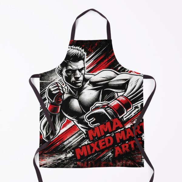 Item preview, MMA Mixed Martial Arts Fighter Combat Sports Black and Red designed and sold by Fei Long Design Hub.