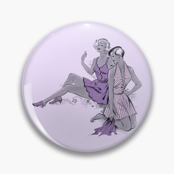 Item preview, 1950s Beach Wear (Purple) designed and sold by JuliElisDesign.