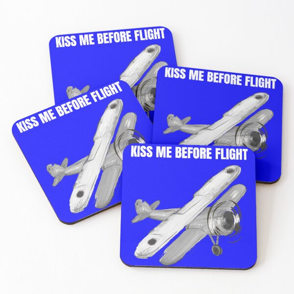 Item preview, Kiss Me Before Flight, Funny Gifts For Aviation designed and sold by MIKI-Fighter.