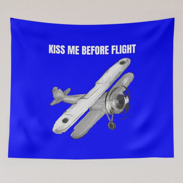 Item preview, Kiss Me Before Flight, Funny Gifts For Aviation designed and sold by MIKI-Fighter.