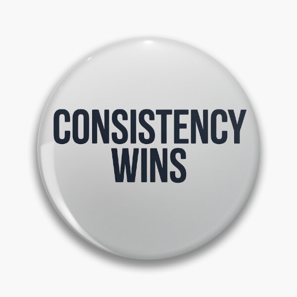 Item preview, Consistency Wins – Minimalist Fitness Motivation Quote designed and sold by Jollys-ArtShop.