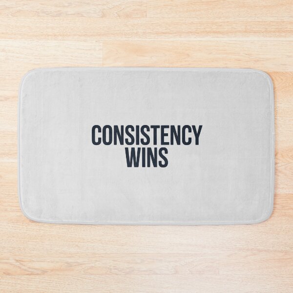 Item preview, Consistency Wins – Minimalist Fitness Motivation Quote designed and sold by Jollys-ArtShop.