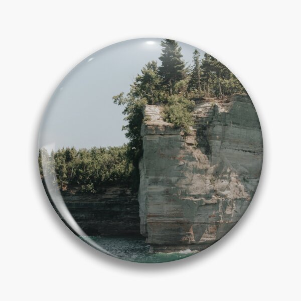 Item preview, Battleship Rocks in Pictured Rocks National Lakeshore in Munising, Michigan designed and sold by LindsayVTravels.