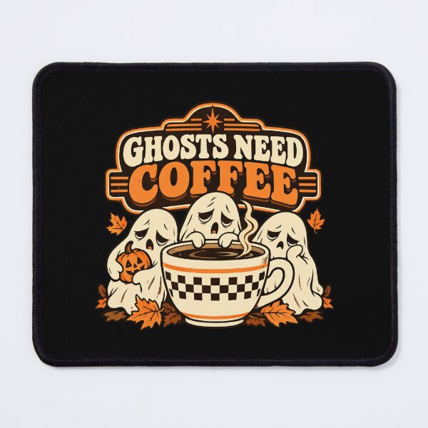Item preview, Ghosts Need Coffee – Funny Halloween Ghost Coffee Art designed and sold by Uglyandcute.