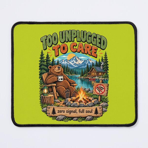 Item preview, Too unplugged to care designed and sold by Edrien Design.