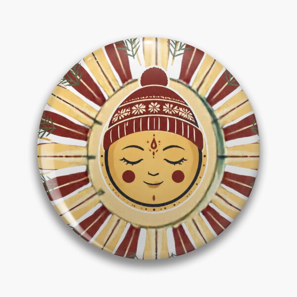 Item preview, Earthy Christmas Sun Sticker designed and sold by unadeara.