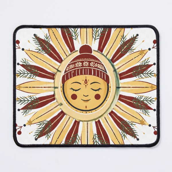 Item preview, Earthy Christmas Sun Sticker designed and sold by unadeara.