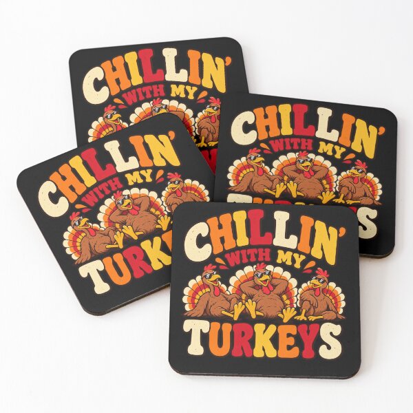 Item preview, Chillin with My Turkeys Thanksgiving Family designed and sold by Kladhadredo.