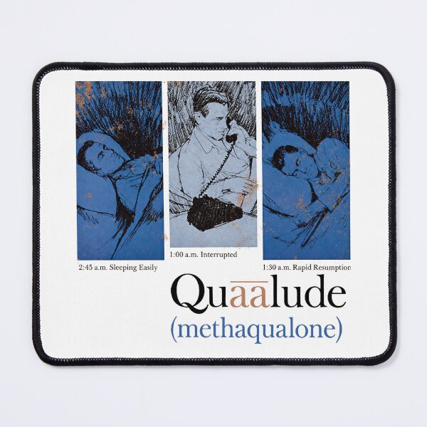 Item preview, Vintage Quaalude Advertisement – Retro Methaqualone Pop Art designed and sold by PharmaOriginals.