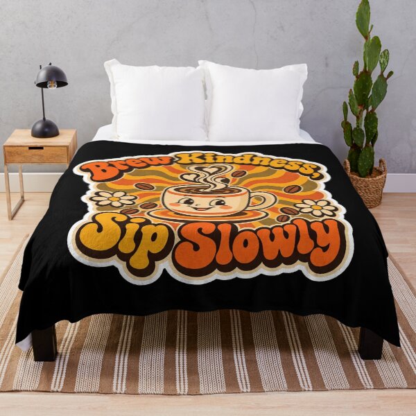 Item preview, Brew Kindness, Sip Slowly Retro Coffee designed and sold by NovaToons.