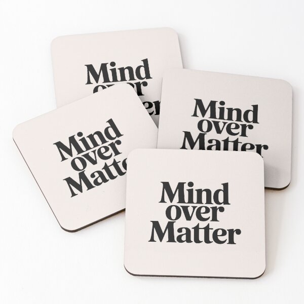 Item preview, Mind Over Matter – Minimalist Fitness Motivation Quote designed and sold by Jollys-ArtShop.