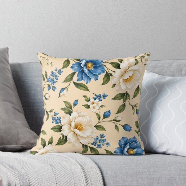 Item preview, Blue Ivory Botanical Bloom designed and sold by VEXORA 1.