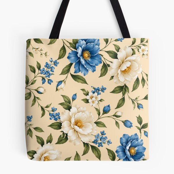 Item preview, Blue Ivory Botanical Bloom designed and sold by VEXORA 1.