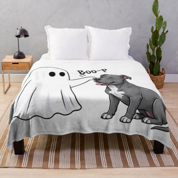 Item preview, Boo Boo-p Boston Terrier Funny Ghost Dog Halloween designed and sold by Thread&Fable.