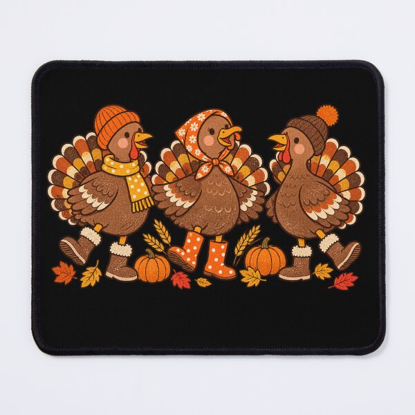 Item preview, Cute Thanksgiving Turkeys Fall Autumn Turkey Family designed and sold by Kladhadredo.