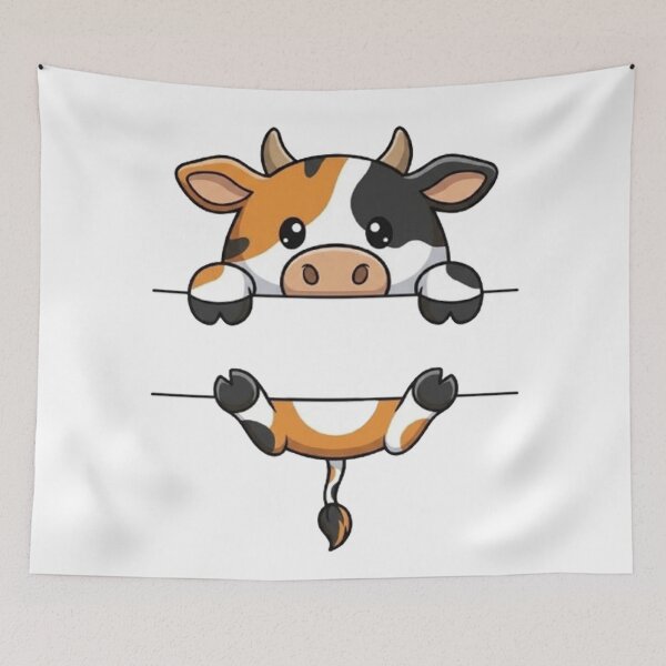 Item preview, Cute Calico Cow Blank Name Frame Split Monogram designed and sold by PetalsPaws.
