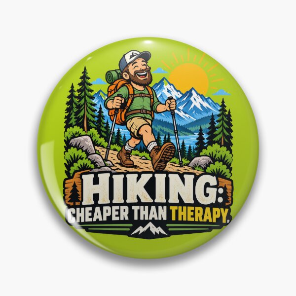 Item preview, Hiking cheaper then therapy designed and sold by Edrien Design.