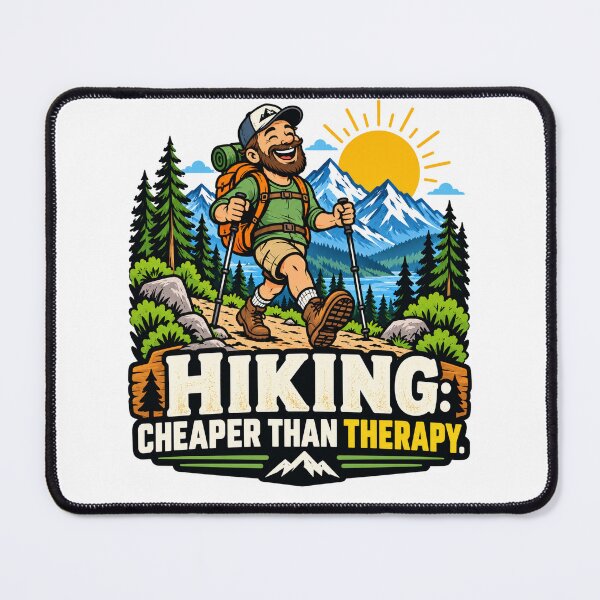 Item preview, Hiking cheaper then therapy designed and sold by Edrien Design.