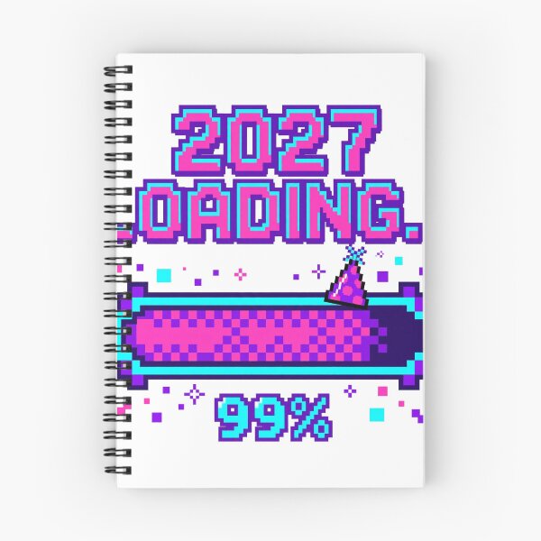 Item preview, 2027 Loading Funny Gamer New Year Pixel Art T-Shirt designed and sold by ApparelOutpost.