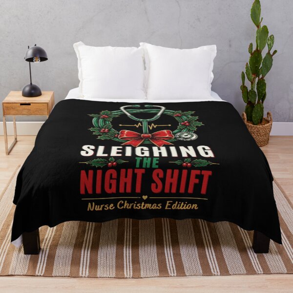 Item preview, Sleighing the Night Shift Christmas Nurse Gift designed and sold by GeniePixel.