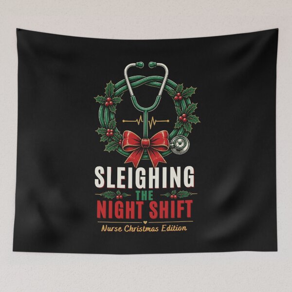 Item preview, Sleighing the Night Shift Christmas Nurse Gift designed and sold by GeniePixel.