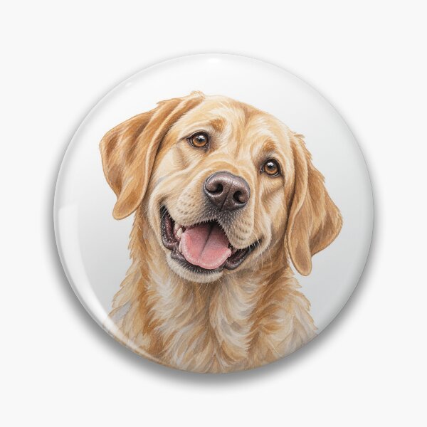 Item preview, Yellow Labrador Portrait – Friendly, Playful & Loving Dog Art designed and sold by Greenview-Gifts.