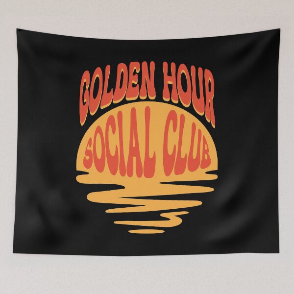 Item preview, Golden Hour Social Club Retro 70s Sunset designed and sold by FaeryNuff.