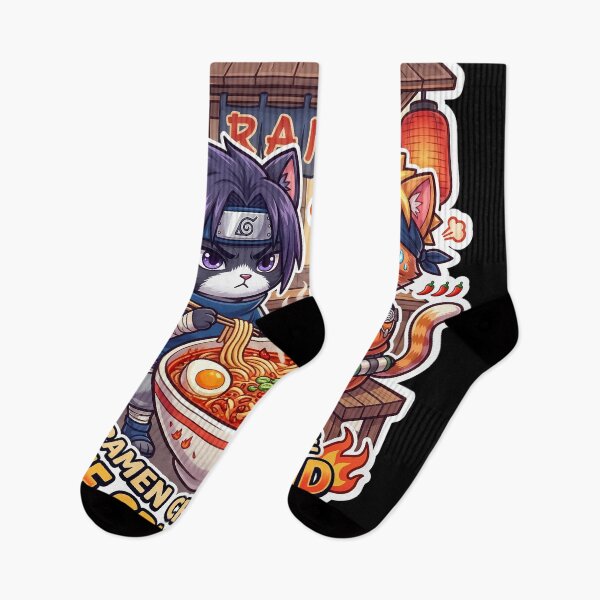 Item preview, Ramen Challenge The Spicy Bond Anime Ninja Cats Graphic Art designed and sold by CuteKats.