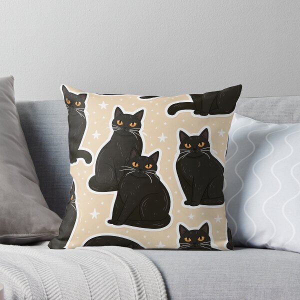 Item preview, Black Cats with Amber Eyes designed and sold by ArtfulAdv.