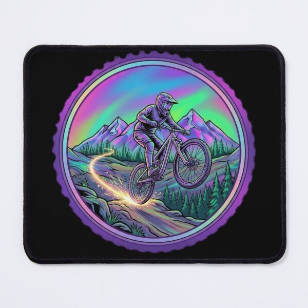 Item preview, I love MTB Downhill Rider Neon Badge designed and sold by Stefanrajzer.