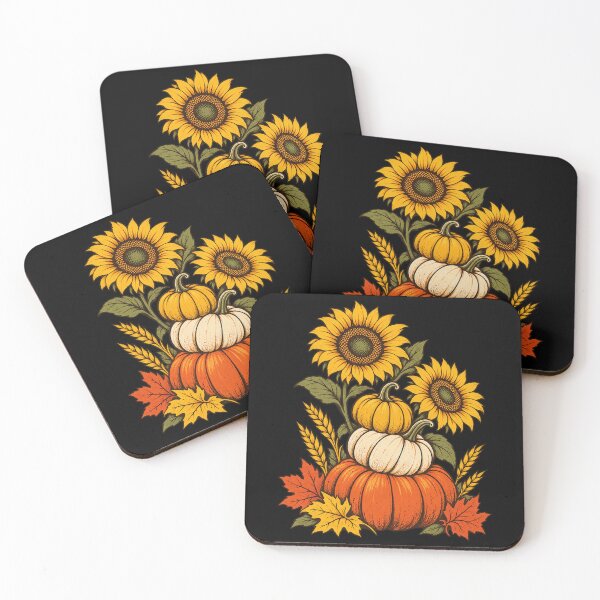 Item preview, Happy Thanksgiving Pumpkin Sunflower Fall Autumn Holiday designed and sold by Kladhadredo.