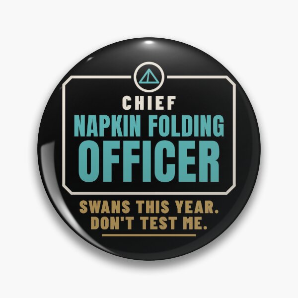 Artikelvorschau, Chief Napkin Folding Officer Family Role Humor entworfen und verkauft von T-J-WHATEVER.