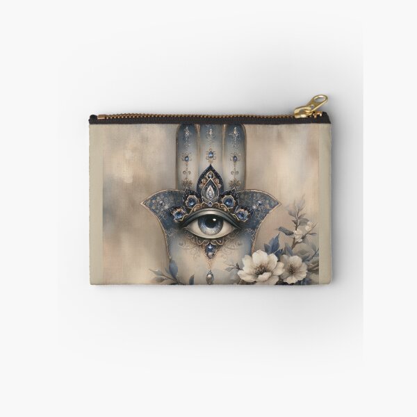 Item preview, Celestial Pearl and Sapphire Hamsa designed and sold by bloorose.