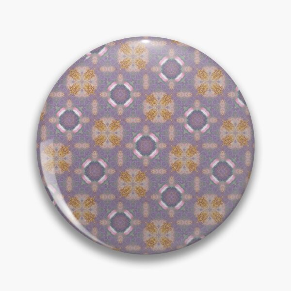 Item preview, Lavender Mauve Ochre Gold Pythagorean Tile Pattern Mandala - Throw Pillow designed and sold by ArithraStudio.