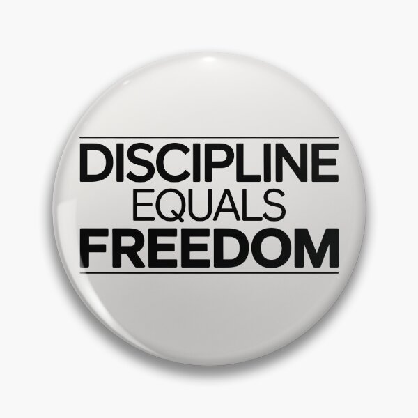 Item preview, Discipline Equals Freedom – Minimalist Motivation Quote designed and sold by Jollys-ArtShop.