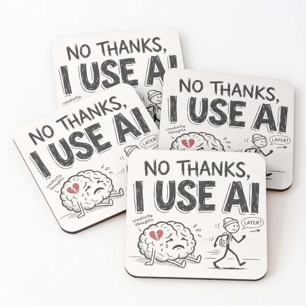 Item preview, No Thanks I Use AI Parody designed and sold by BeansterNL.