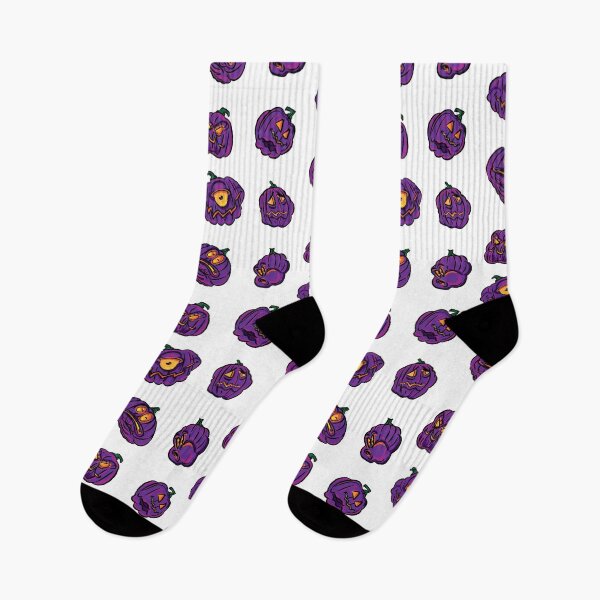Item preview, Halloween Jack-O-Lanterns Purple designed and sold by eShirtLabs.
